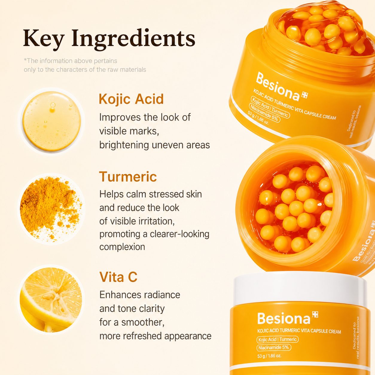 Kojic Acid Turmeric Vita Capsule Cream