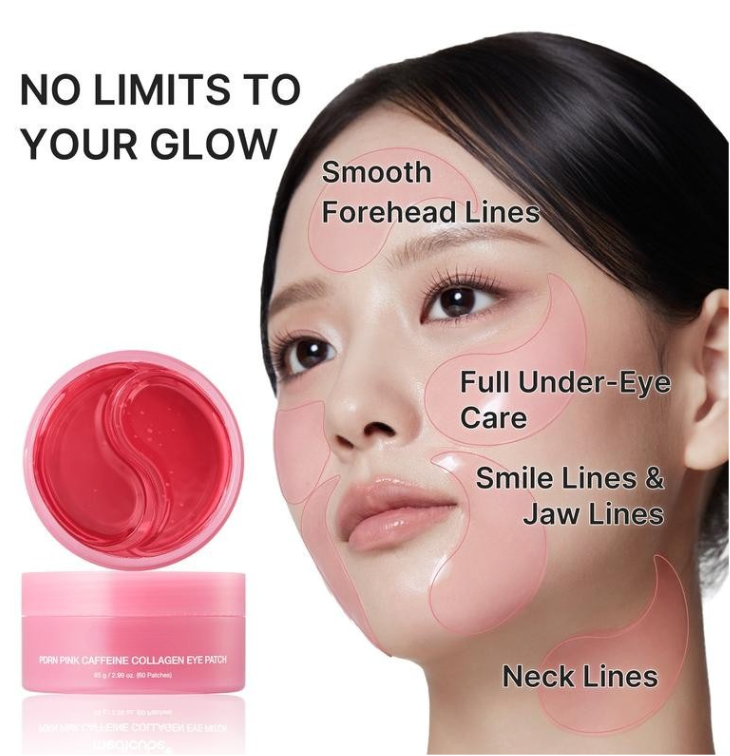 PDRN Pink Caffeine Collagen Eye Patches