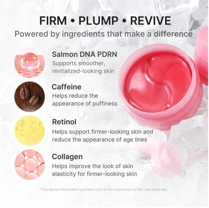 PDRN Pink Caffeine Collagen Eye Patches