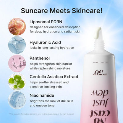 No Cast Just Dew PDRN Hydrating UV Sun Serum